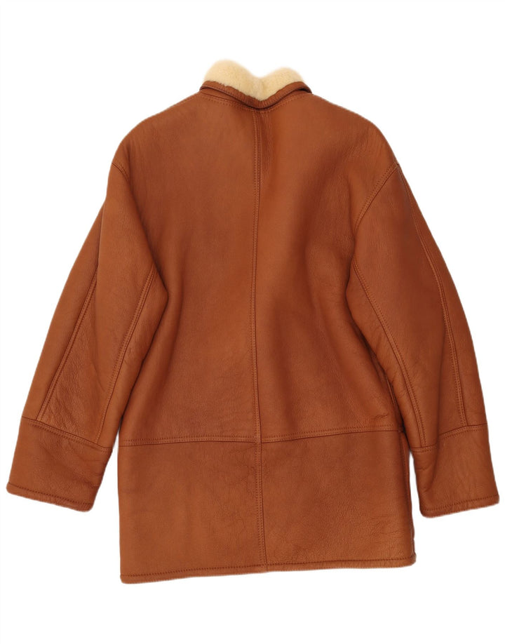 Ανδρικό Shearling Jacket VINTAGE IT 52 XL Καφέ Shearling