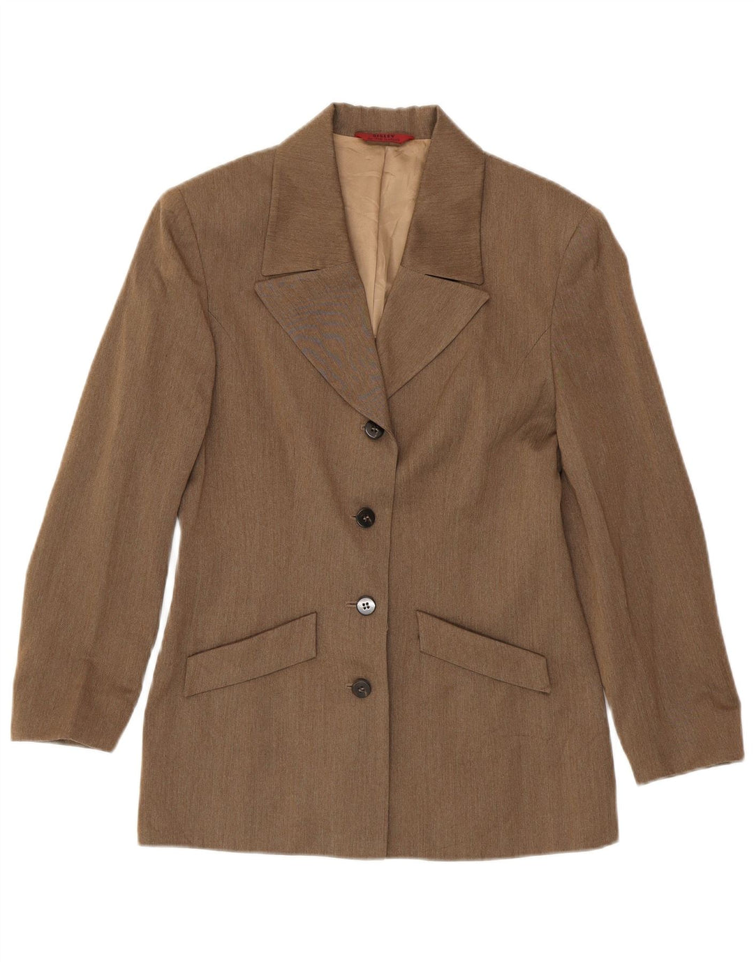 Sisley Γυναικείο μπουφάν blazer UK 10 μικρών κουμπιών βισκόζη