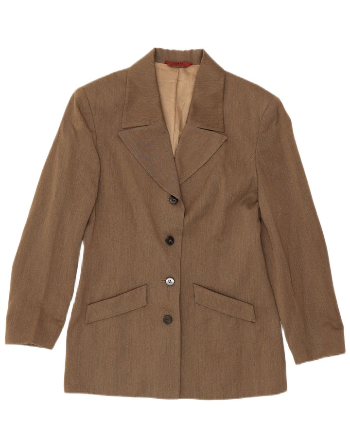 Sisley Γυναικείο μπουφάν blazer UK 10 μικρών κουμπιών βισκόζη