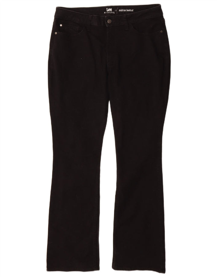 Lee Γυναικείο ψηλόμεσο τζιν μποτάκι US 16 2XL W36 L32 μαύρο βαμβακερό