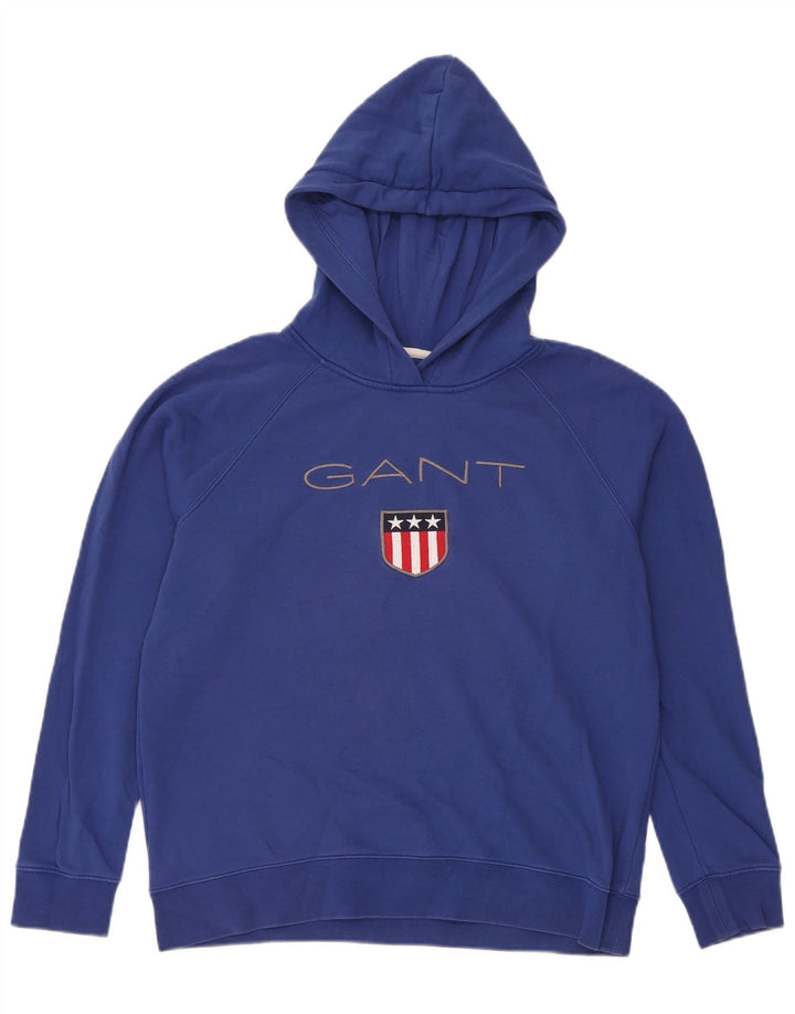 Ανδρικό Gant Graphic Hoodie Jumper μεγάλο μπλε βαμβακερό