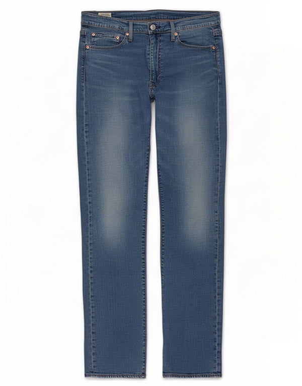 Levi's Mens 513 Slim Straight Jeans W34 L34 Μπλε βαμβακερό