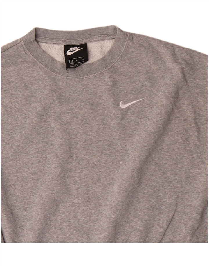 Γυναικείο φούτερ NIKE Crop Jumper UK 10 Small Grey Cotton