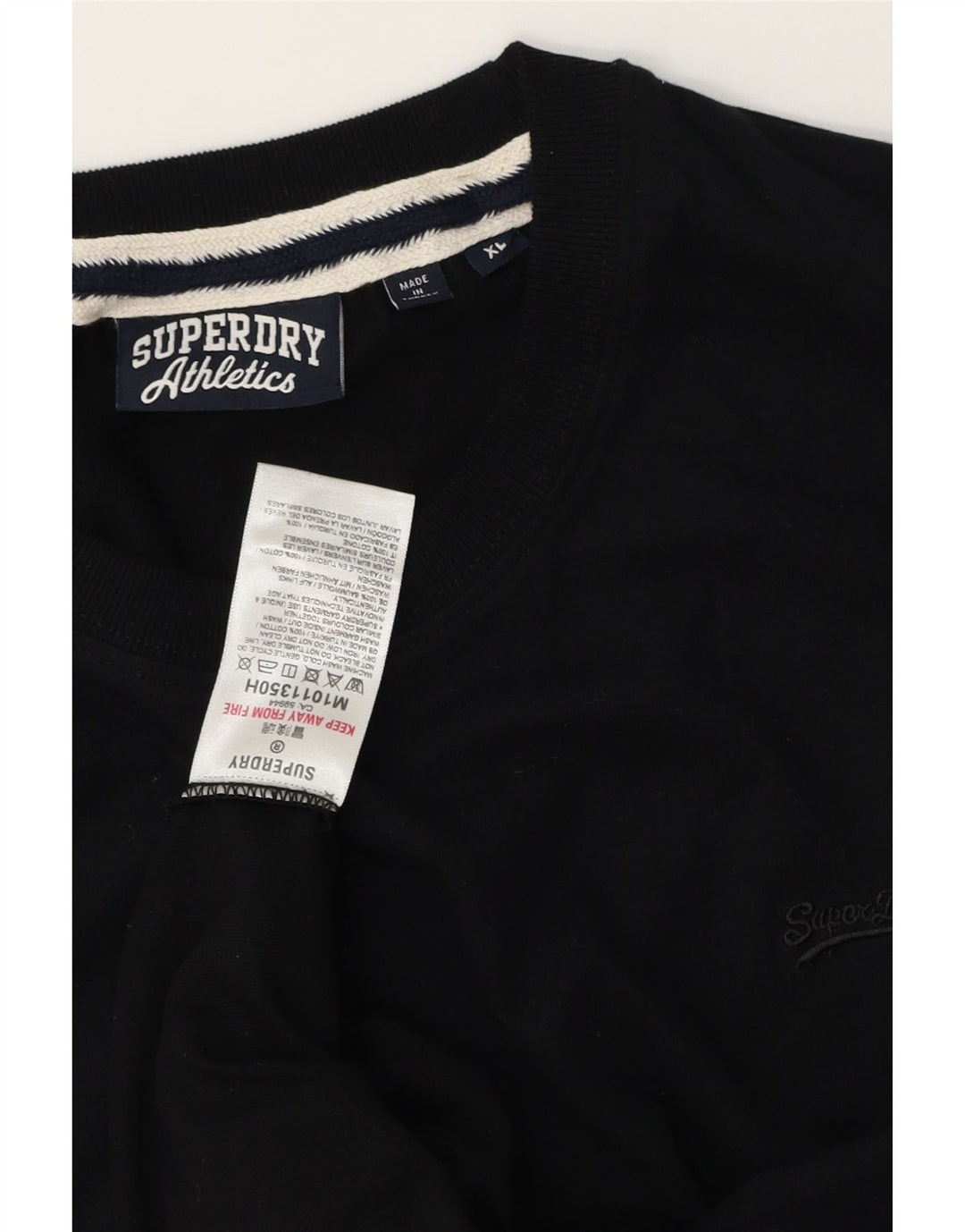 Ανδρικό T-Shirt SUPERDRY Top XL Μαύρο βαμβακερό