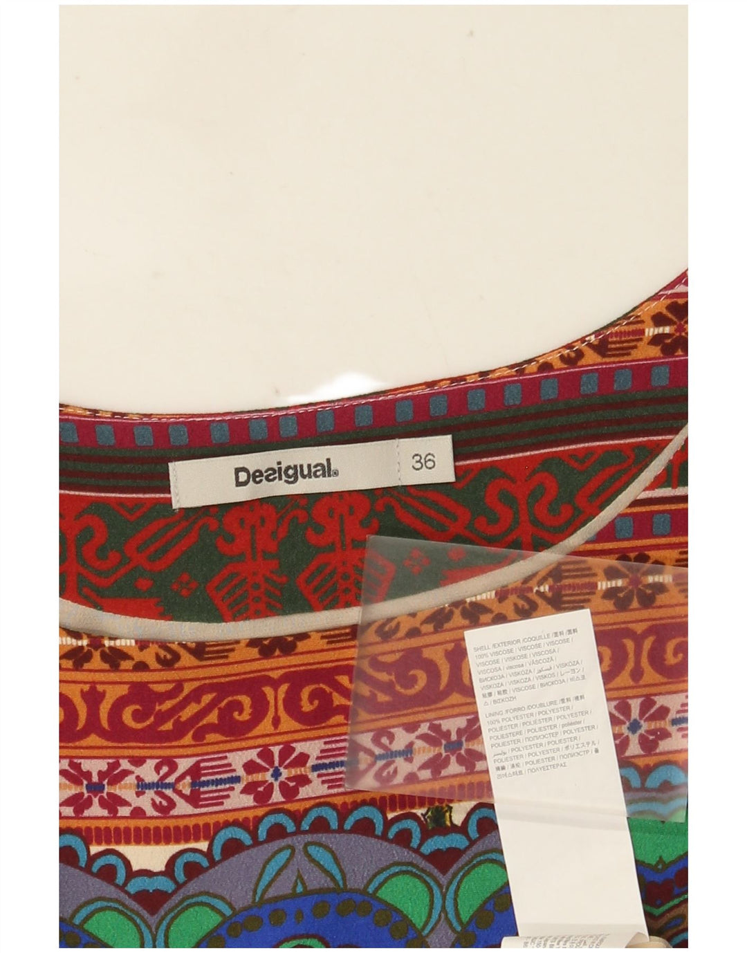 DESIGUAL Γυναικείο φόρεμα με γραφικά Shift EU 36 Μικρό πολύχρωμο φλοράλ