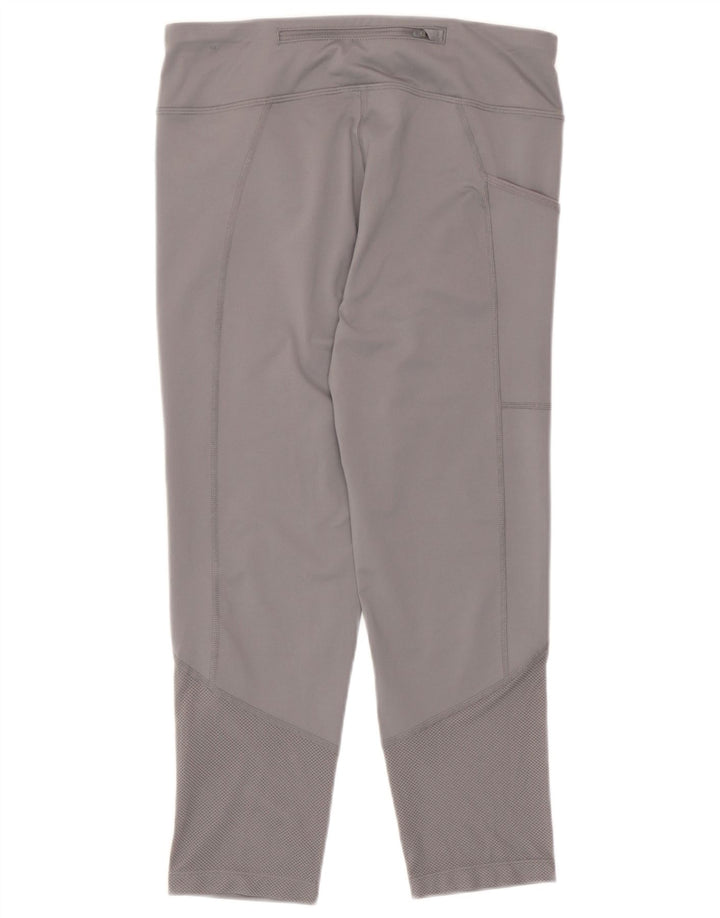 Γυναικεία κολάν Nike Dri Fit Capri UK 10 Small Grey Polyester