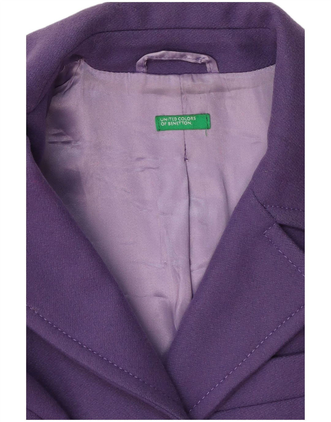 Benetton Γυναικείο σακάκι 3 κουμπιών Longline Blazer UK 12 Medium Purple
