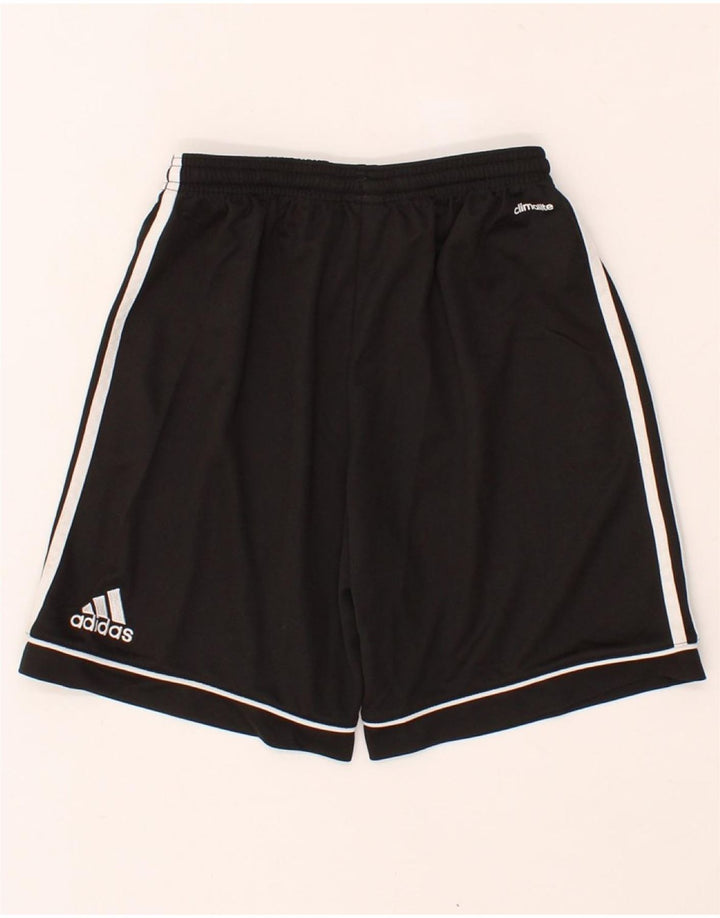ADIDAS Boys Climalite Sport Shorts 13-14 Years  Black Polyester Vintage Adidas and Second-Hand Adidas from Messina Hembry 