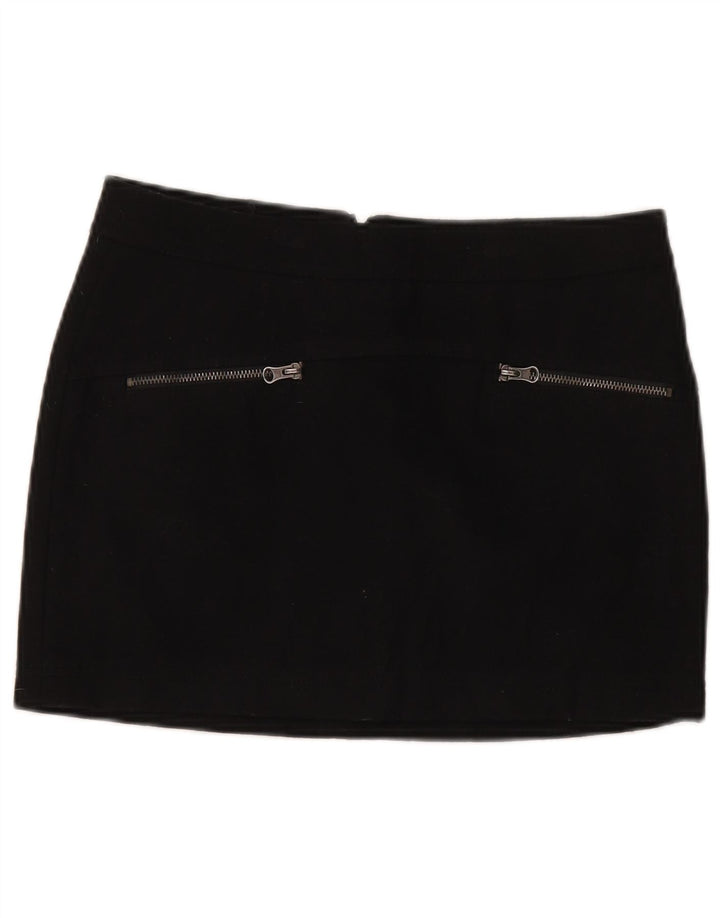 Γυναικεία Μίνι Φούστα Benetton IT 42 Medium W30 Μαύρη Μάλλινη