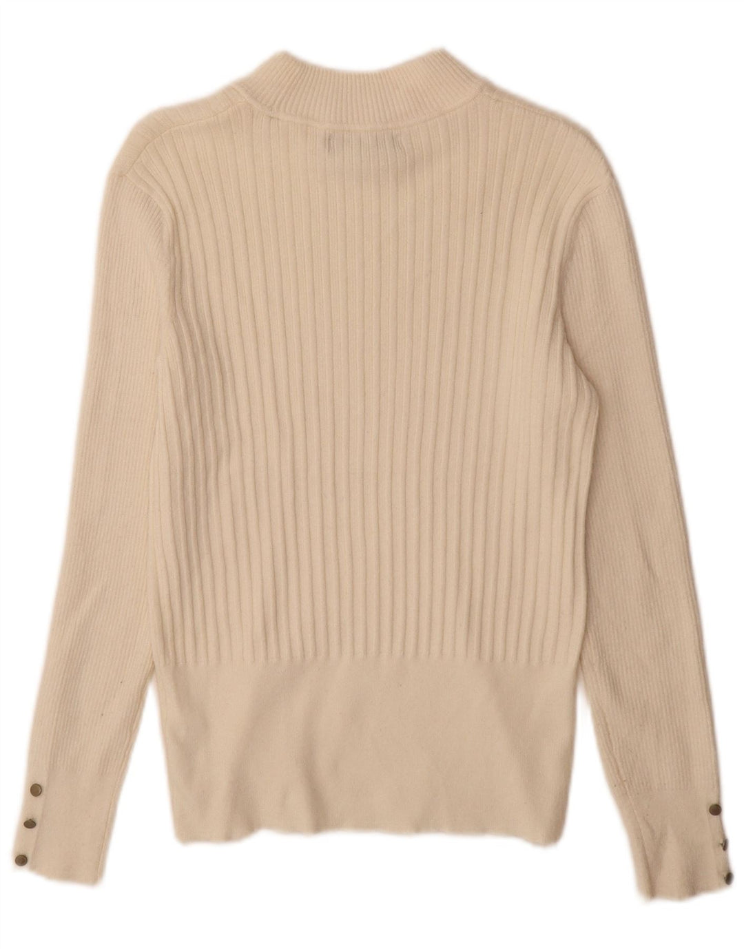 Marks & Spencer Γυναικείο πουλόβερ με λαιμό χελώνα UK 12 Medium Off White