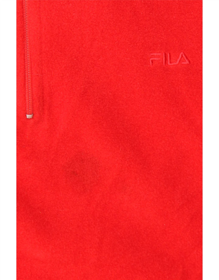Ανδρικό φερμουάρ FILA Fleece Jumper IT 54 XL Κόκκινο Πολυεστέρας