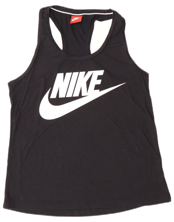 Γυναικείο γραφικό γιλέκο NIKE τοπ UK 10 Small Black