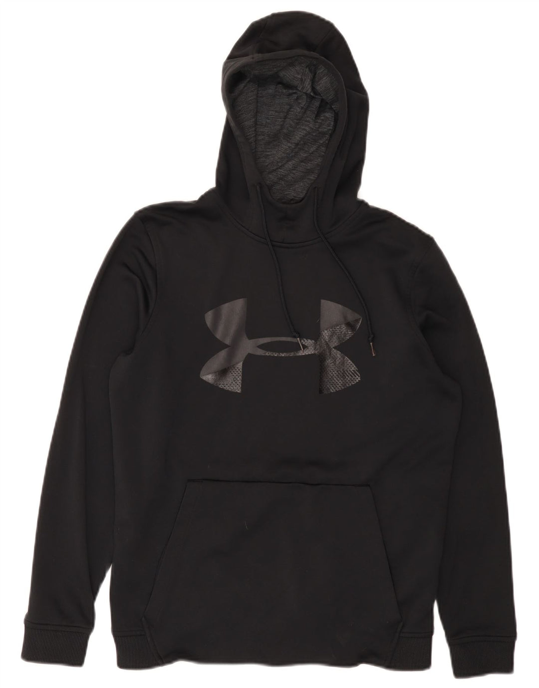 Under Armour Mens Cold Gear Graphic Hoodie Jumper Μικρός μαύρος πολυεστέρας