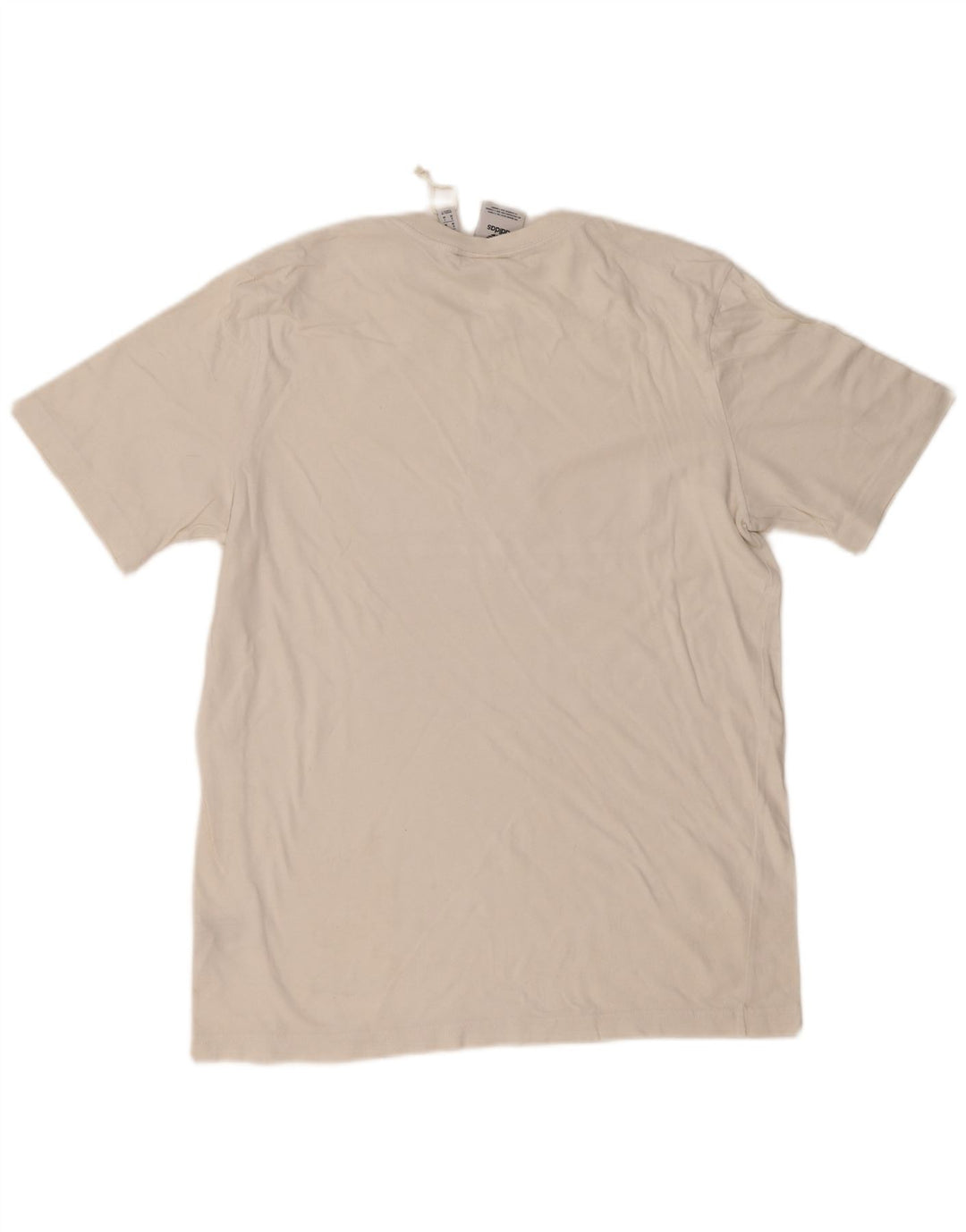 Ανδρικό γραφικό T-Shirt Adidas Top από μεσαίο λευκό βαμβακερό