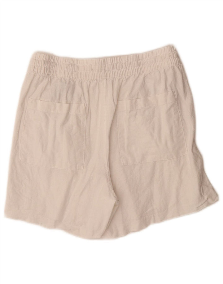 Marks & Spencer Γυναικείο σορτς Chino UK 10 Small W28 Λευκό Λευκό