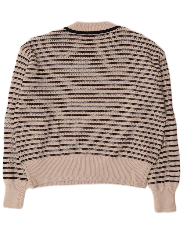 Marks & Spencer Γυναικείο πουλόβερ με λαιμόκοψη UK 14 Medium Off White