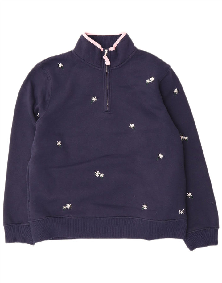 Crew Clothing Γυναικεία φούτερ Jumper UK 12 Medium Navy Blue Floral