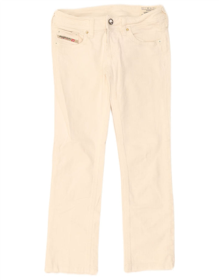 Diesel Γυναικείο Lowky Cropped Jeans W26 L24 Off White Βαμβακερό