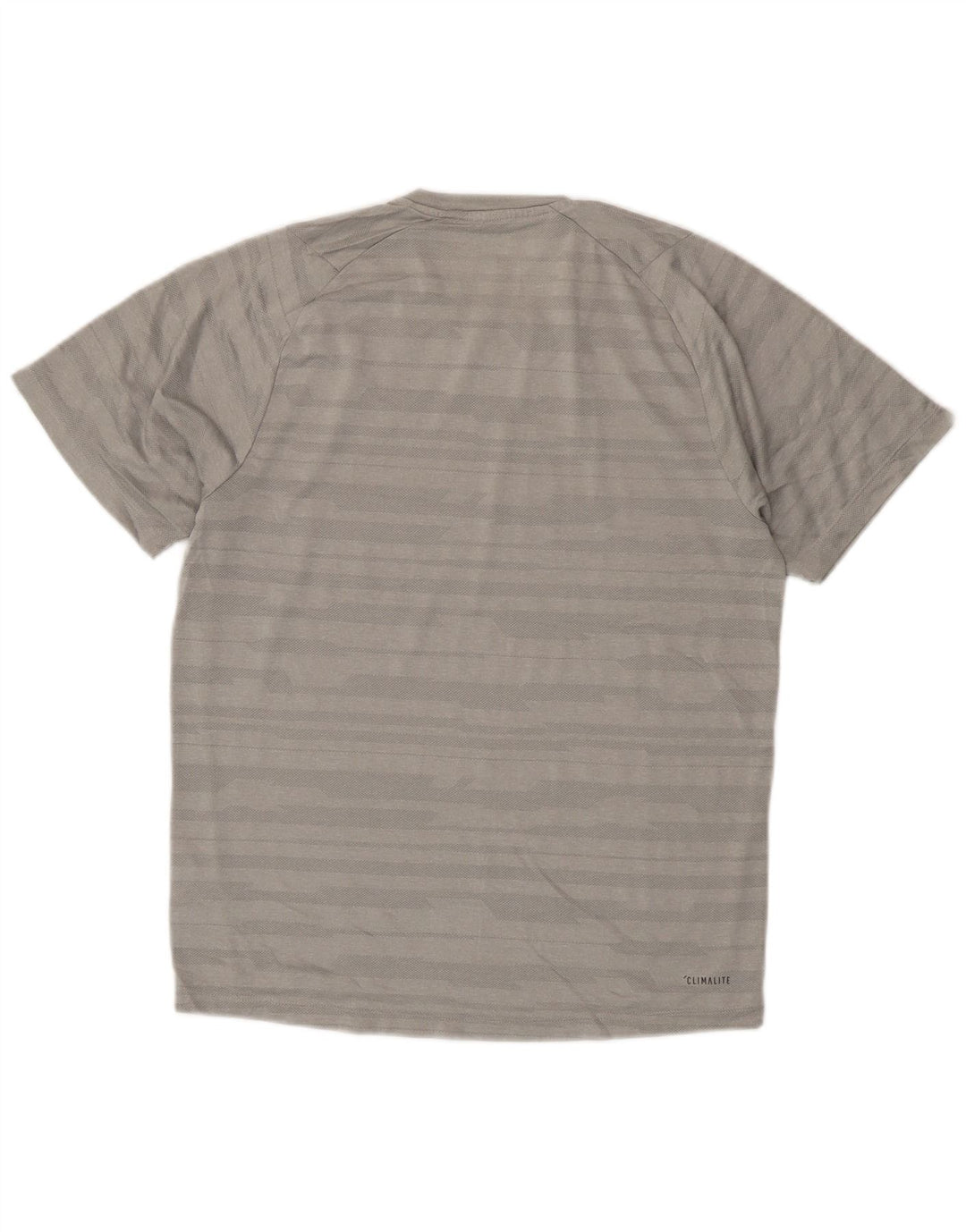 Adidas Ανδρικό T-Shirt Climalite Τοπ μικρού γκρι ριγέ πολυεστέρα