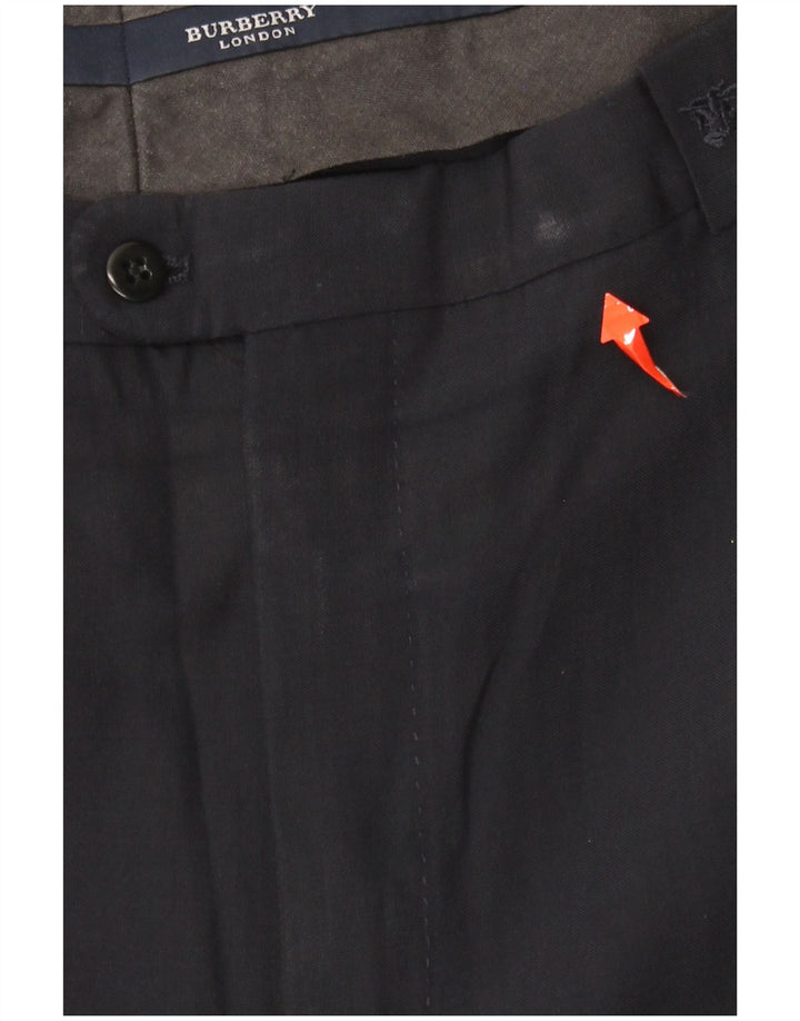 Burberry Ανδρικό κοστούμι παντελόνι IT 48 Medium W36 L31 Navy Blue Wool