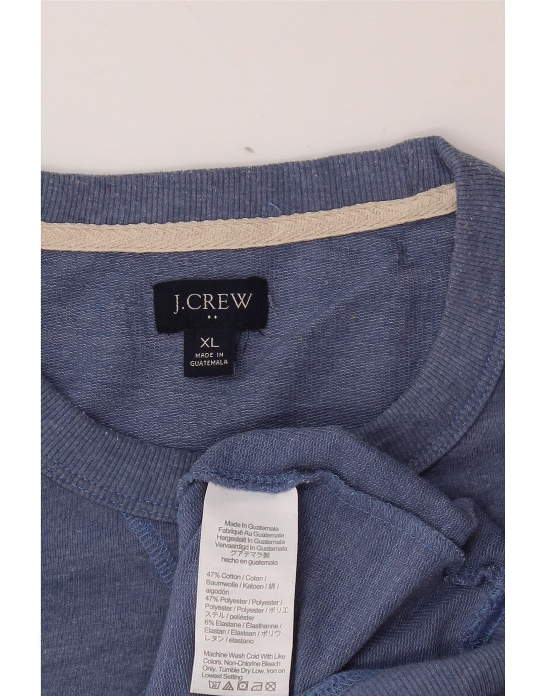 J. CREW Ανδρικό Φούτερ Jumper XL Μπλε Βαμβακερό