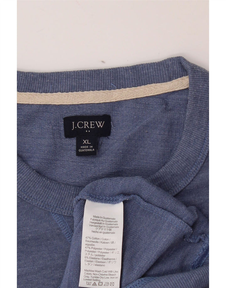 J. CREW Ανδρικό Φούτερ Jumper XL Μπλε Βαμβακερό