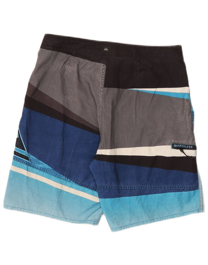 Ανδρικό γραφικό σορτς κολύμβησης Quiksilver, μεσαίο πολύχρωμο μπλοκ χρώματος