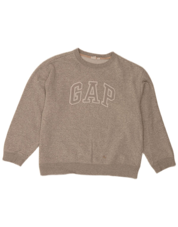 Gap Γυναικεία φούτερ με γραφικά Loose Fit Jumper UK 14 Μεσαίο γκρι βαμβακερό