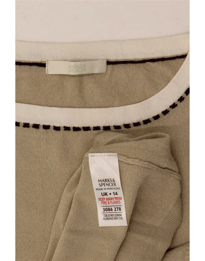Marks & Spencer Γυναικείο Γιλέκο Τοπ UK 14 μεσαία μπεζ βισκόζη