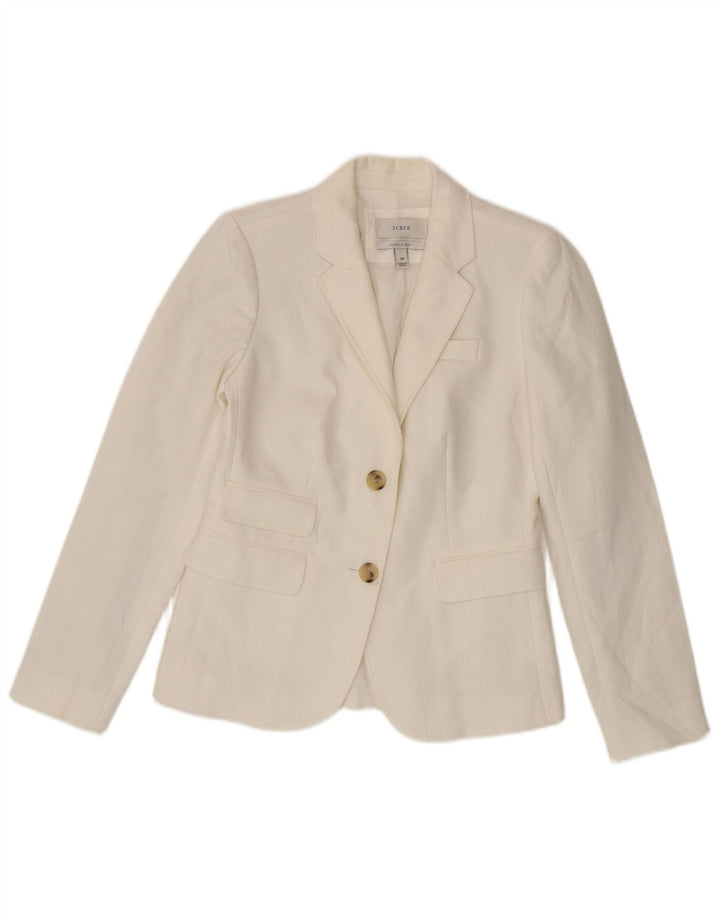 J. Crew Γυναικείο Μπουφάν Blazer US 00 2XS Λευκό Λινό