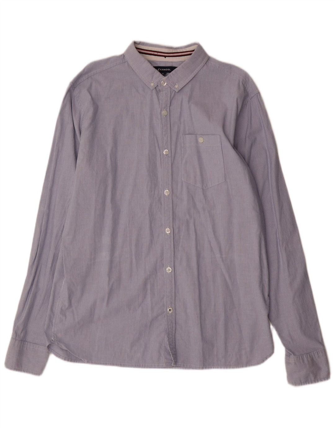 Ανδρικό πουκάμισο KANGOL XL Βαμβακερό με ρίγες μπλε