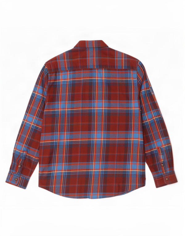 Ανδρικό Slim Flannel πουκάμισο Wrangler XL Κόκκινο καρό βαμβακερό