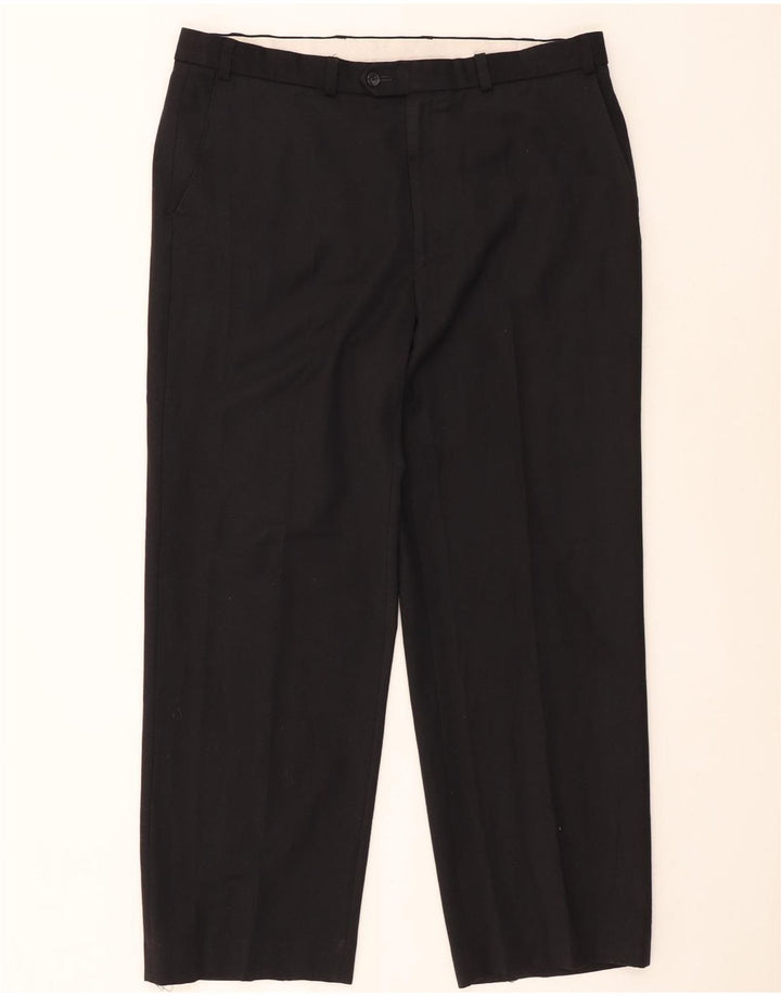 Marks & Spencer Ανδρικό ίσιο παντελόνι Chino W38 L29 Μαύρο πολυεστέρα