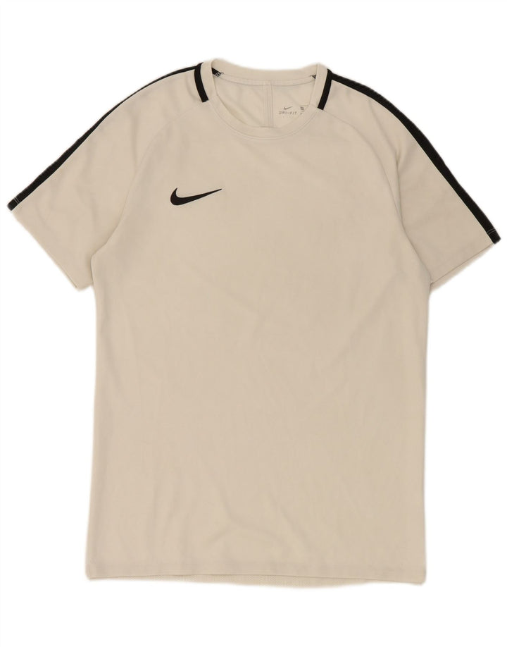 Ανδρικό μπλουζάκι Nike Dri Fit, μεσαίο λευκό