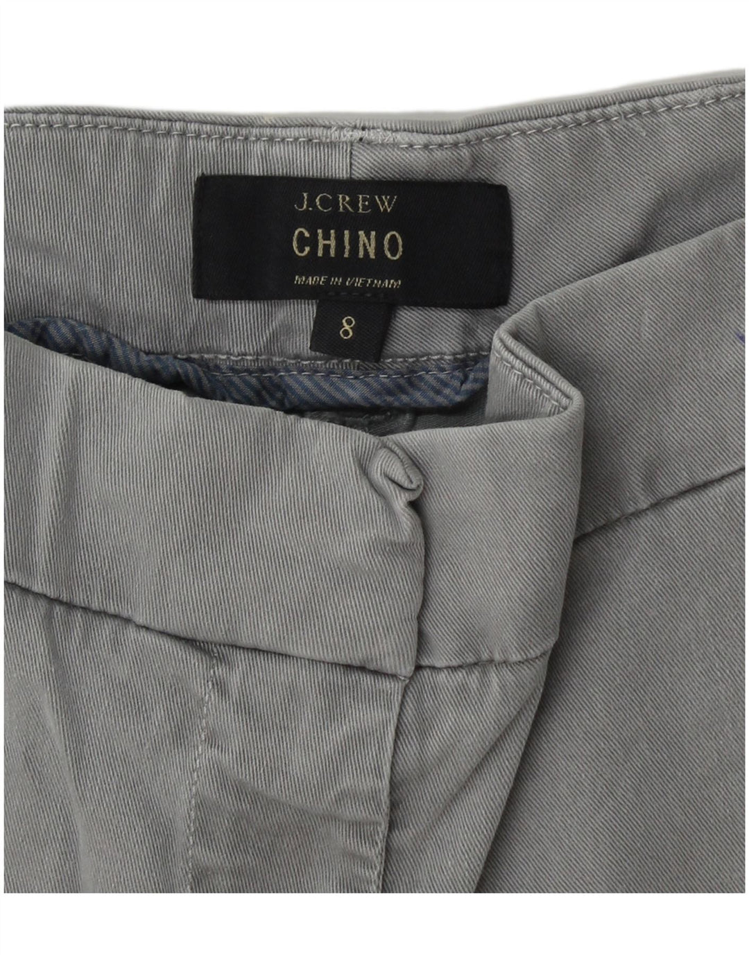 J. CREW Γυναικείο σορτς Chino US 8 Medium W30 Γκρι βαμβακερό