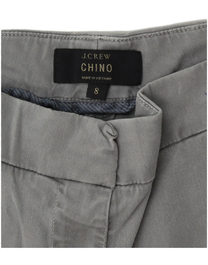 J. CREW Γυναικείο σορτς Chino US 8 Medium W30 Γκρι βαμβακερό