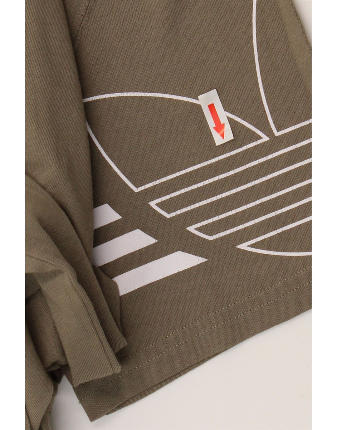 Ανδρικό γραφικό T-Shirt Adidas Top Medium Khaki Cotton