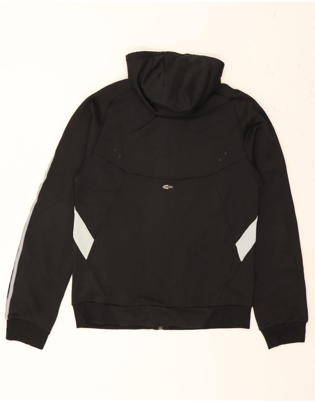 ADIDAS Mens Climacool Zip Hoodie Sweater Medium Black Colourblock Vintage Adidas and Second-Hand Adidas from Messina Hembry 