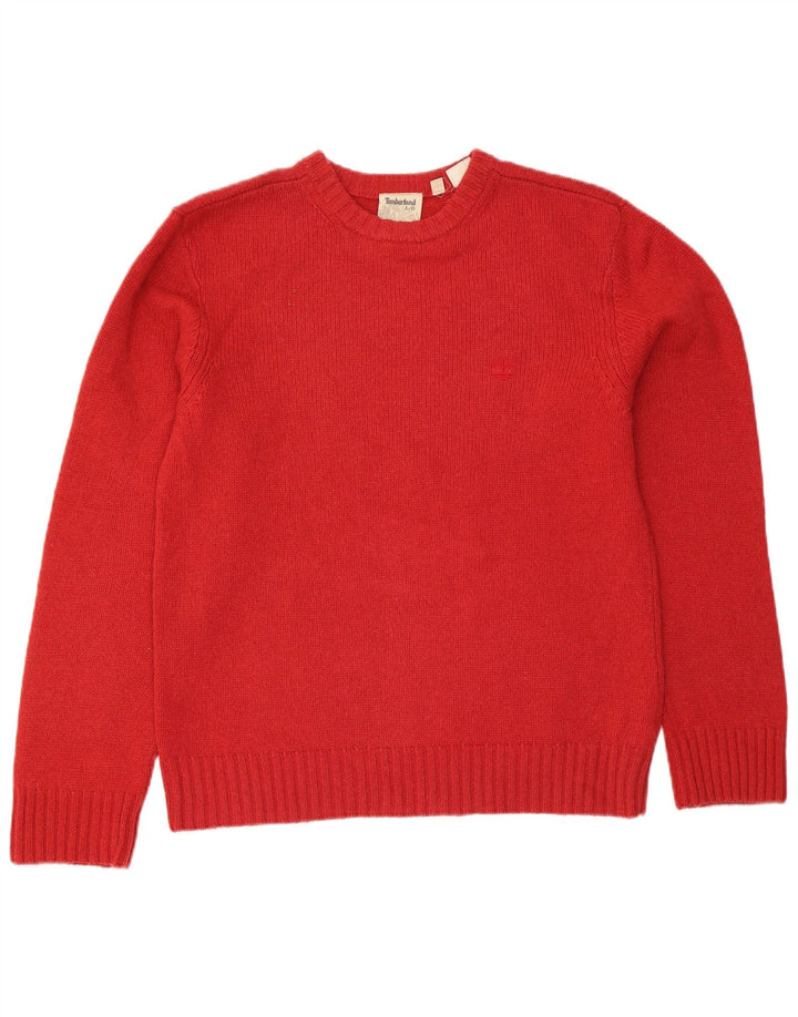 Ανδρικό πουλόβερ Timberland Crew Neck Jumper Μεγάλο κόκκινο μάλλινο