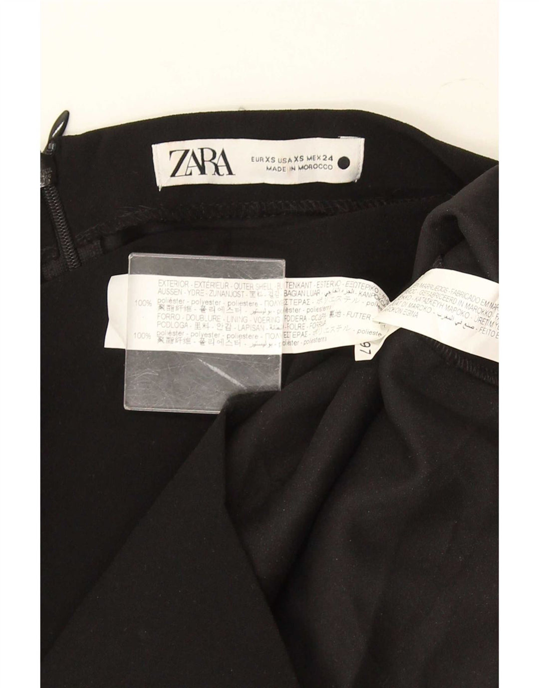 Zara Γυναικείο Μπλουζάκι Μακρύ Πολυεστέρας UK 6 XS