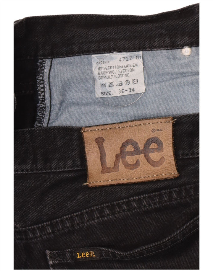 Lee Mens Phoenix Tapered Jeans W36 L34 Μαύρο βαμβακερό