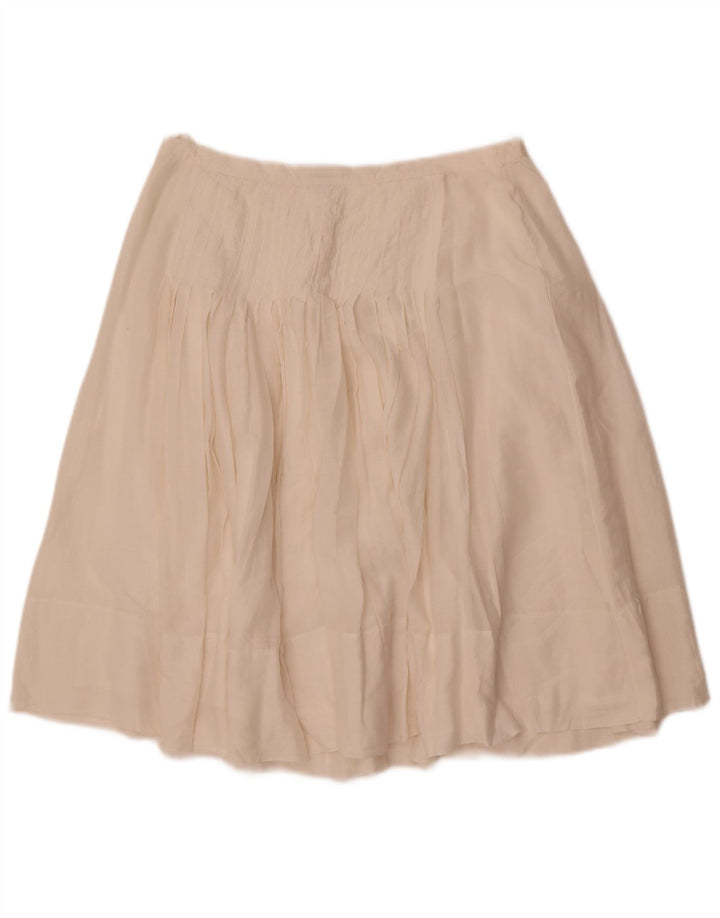 Ralph Lauren Γυναικεία φούστα σε γραμμή Α US 10 Μεγάλη W30 Λευκή Βαμβακερή