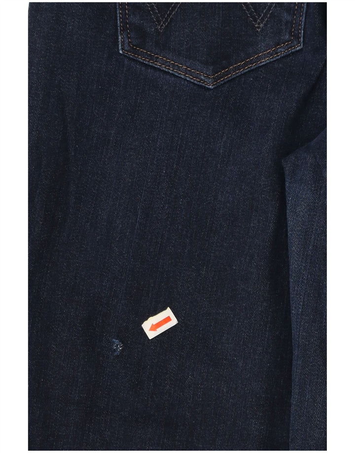 WRANGLER Womens Drew Slim Jeans W28 L27 Navy Blue