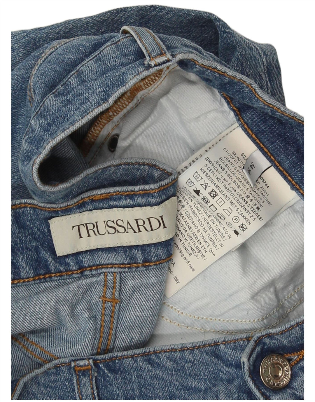 Ανδρικό τζιν Trussardi Distressed Slim W34 L31 Blue