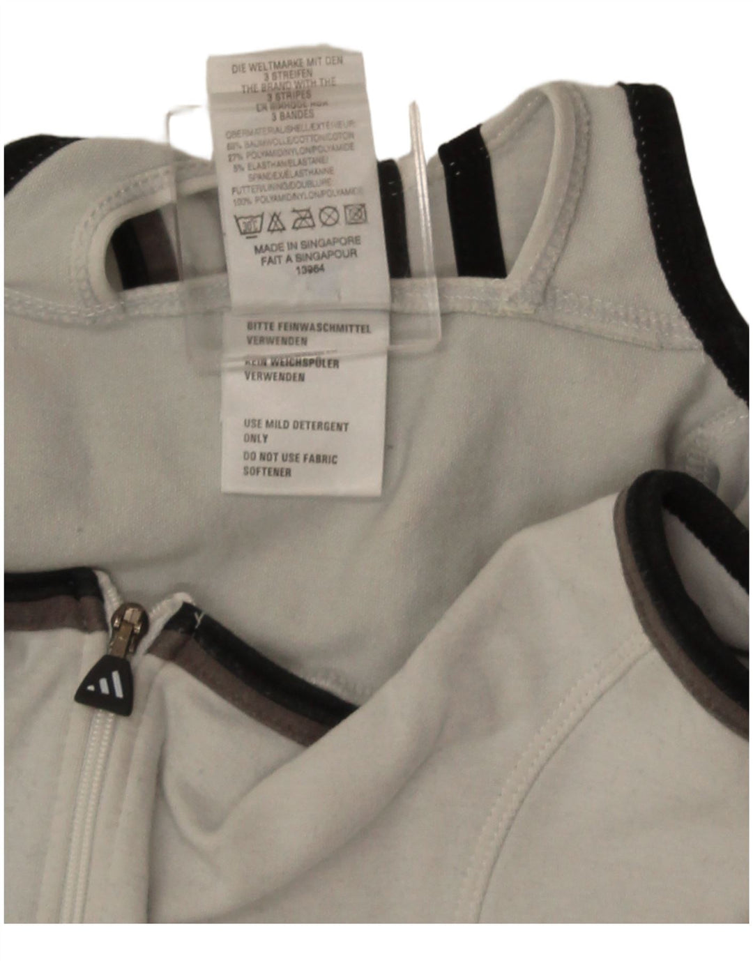 Adidas Γυναικείο Playsuit UK 10 Small Black Colourblock Βαμβακερό