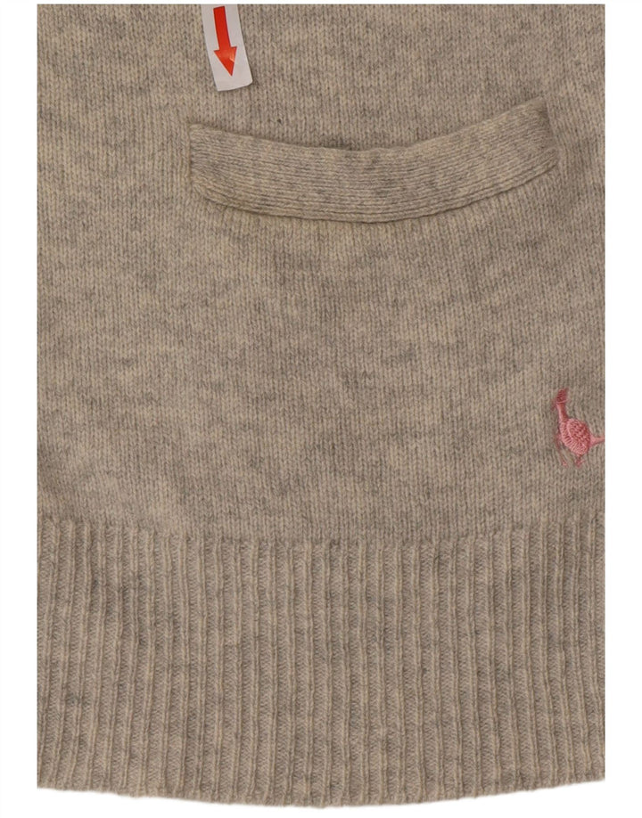 Jack Wills Γυναικεία Ζακέτα UK 10 Small Grey Wool