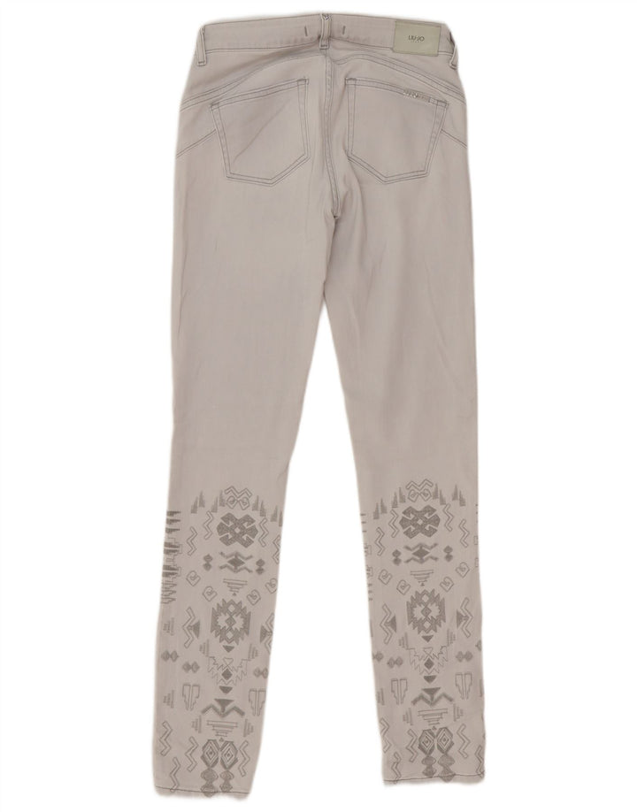 Liu Jo Γυναικείο Slim Jeans W28 L31 Γκρι γεωμετρικό