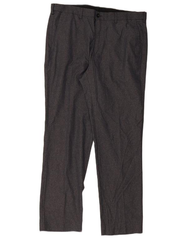 Marks & Spencer Ανδρικό ίσιο παντελόνι Chino W36 L30 Grey Polyester