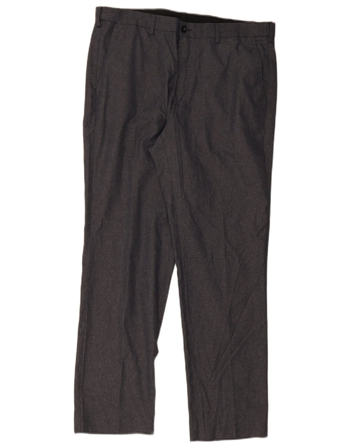 Marks & Spencer Ανδρικό ίσιο παντελόνι Chino W36 L30 Grey Polyester