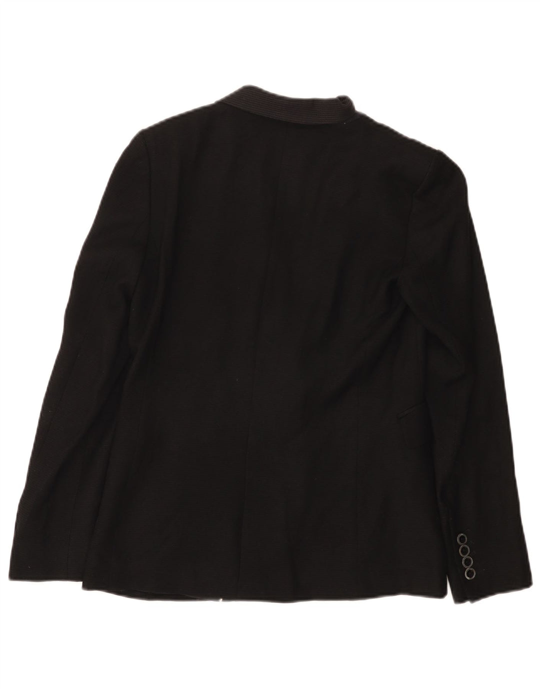 MASSIMO DUTTI Γυναικείο μπουφάν σακάκι με 1 κουμπί EU 36 XS μαύρο μαλλί